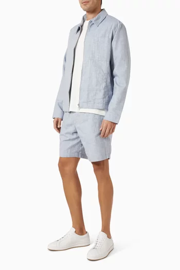 Eldon Herringbone Jacket in Cotton-blend