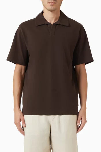 Atwood Textured Polo Shirt in Organic Cotton