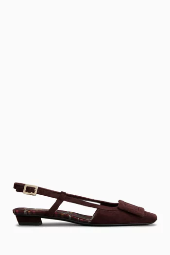 Belle Vivier Slingback Ballerinas in Suede