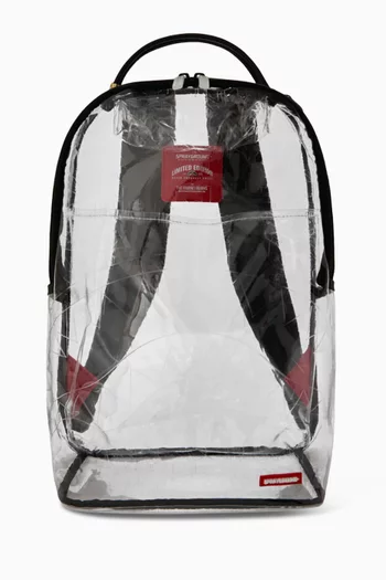 Embossed Graff Fully Clear Backpack