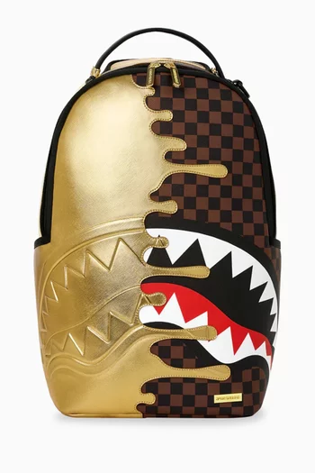 Sharks in Paris Gold Drip Backpack