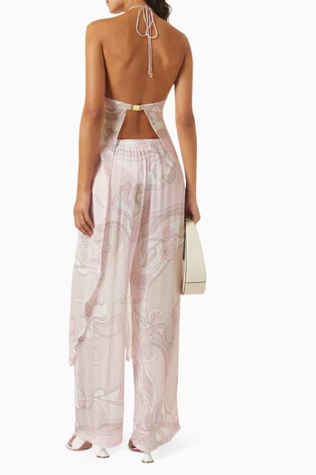 Coral Moonstone Drape Top