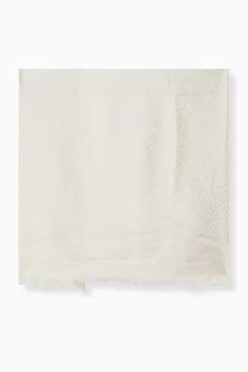 Printed Scarf in Satin