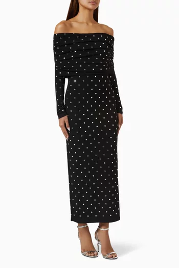Polka-dot Midi Dress in Jersey