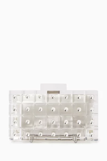 Small Loulou Classic Clutch in Acrylic