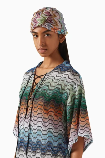 Zigzag Knit Turban