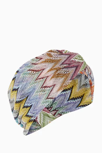 Zigzag Knit Turban