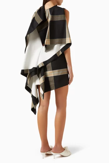 Check-pattern Mini Dress