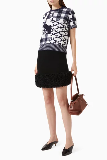 Short Sleeve Knit Sweater