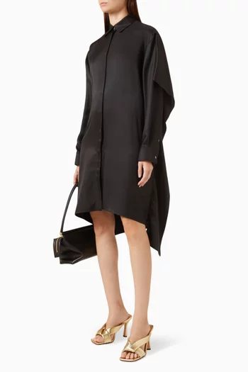 Cape Shirt Mini Dress