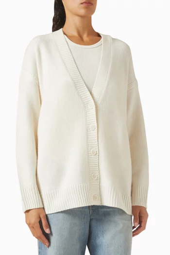 Sia Button-up Cardigan in Cashmere