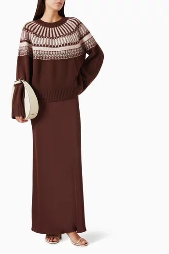 Finley Fair Isle Sweater in Cashmere