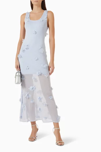 Ivi Floral-appliqué Dress