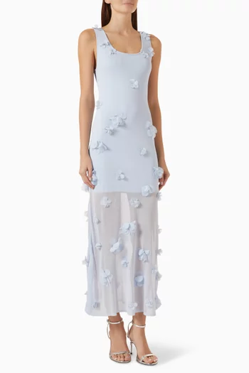Ivi Floral-appliqué Dress
