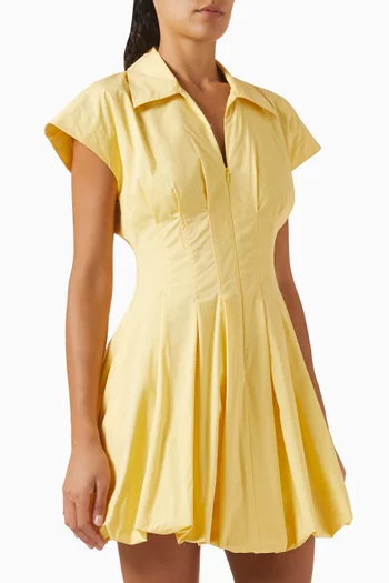 Lirinne Bubble Mini Dress in Cotton