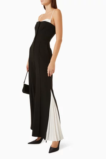 Hazel Pleated Bustier Jumpsuit
