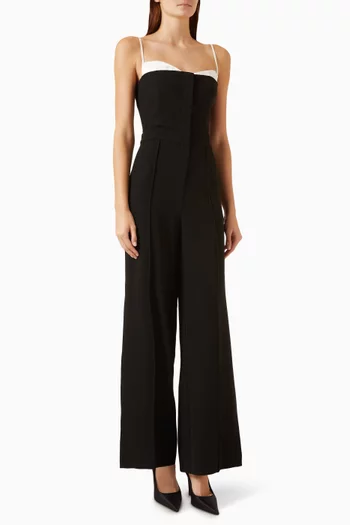 Hazel Pleated Bustier Jumpsuit