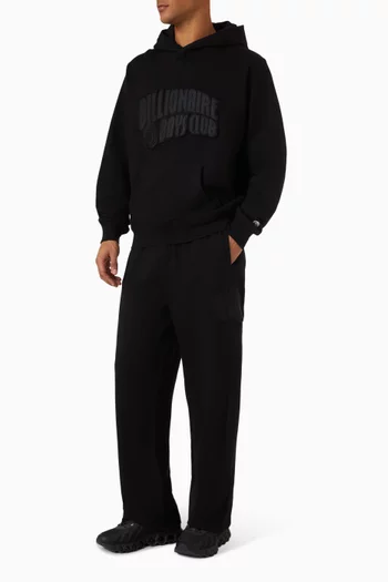 Arch Logo Wide-leg Sweatpants in Cotton