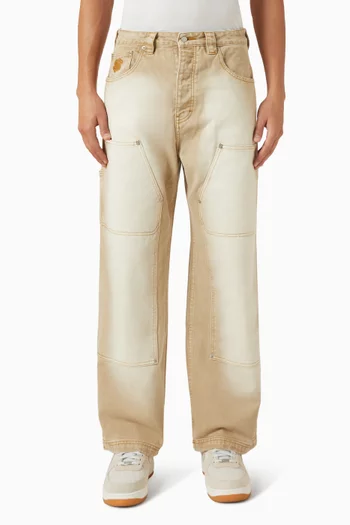 Distressed Astro Carpenter Pants in Denim
