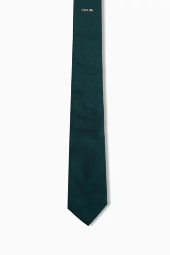 Logo Tie in Silk