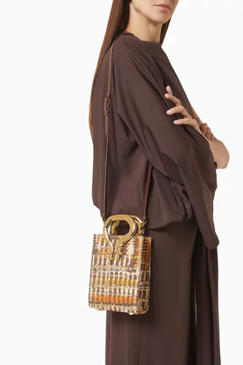حقيبة يد ماليابل ميني القماش المميز للماركة