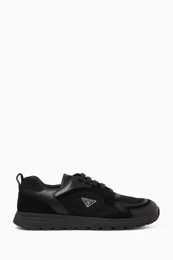 Prax Sneakers in Leather & Fabric
