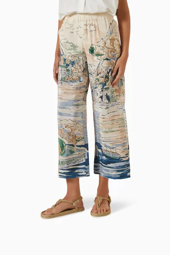 Athena Flat Sandals in Rope