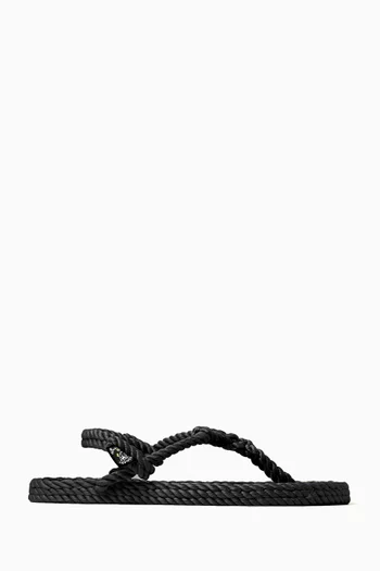 Athena Flat Sandals in Rope
