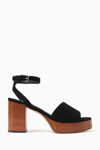Platform 100 Sandals in Suede