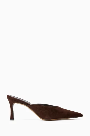 Margeux 75 Mules in Suede