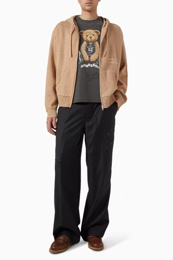 Nightcrawler Knit Zip Hoodie in Wool-blend