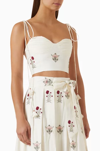 Della Bustier Top in Cotton