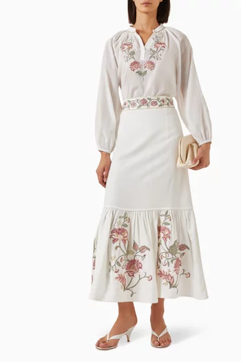 Golestan Top in Cotton-blend