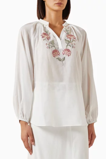 Golestan Top in Cotton-blend
