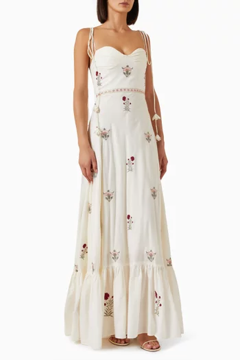 Della Maxi Dress in Cotton