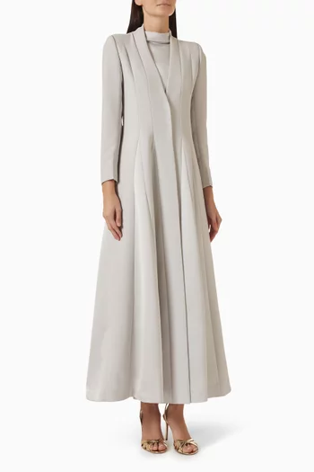 Panelled Blazer Abaya