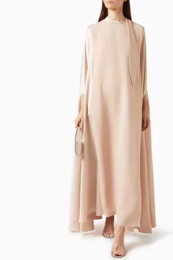 Draped Cape-style Blazer Abaya