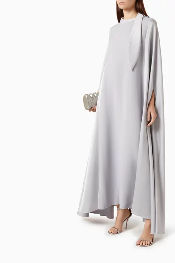 Draped Cape-style Blazer Abaya