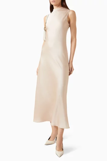 High-neck Maxi Dress