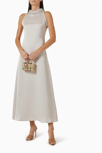 High-neck Maxi Dress