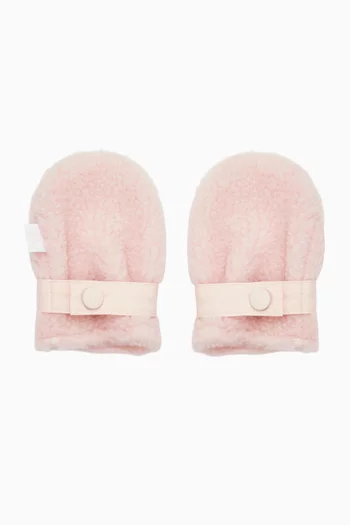 Curly Fur-effect Baby Gloves
