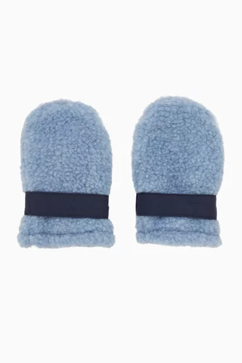 Curly Fur-effect Baby Gloves