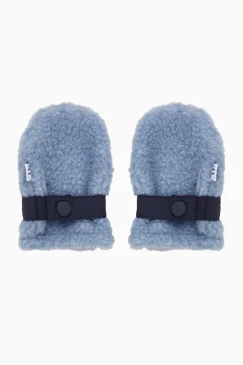Curly Fur-effect Baby Gloves