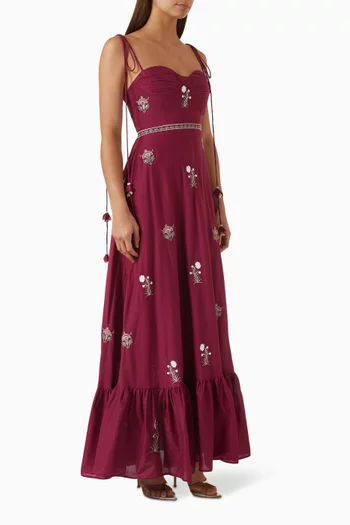 Della Maxi Dress in Cotton