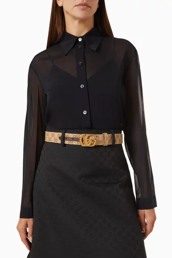 Marmont Reversible Belt in GG Canvas