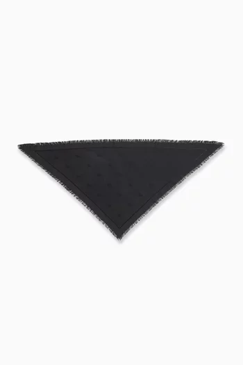 Double G Shawl in Silk-wool
