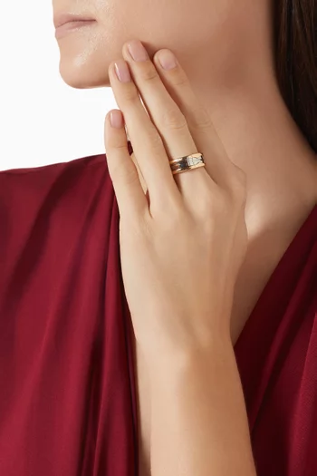 B.zero1 Ring in 18kt Yellow Gold & Steel