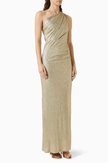 Alanna One-shoulder Dress in Satin