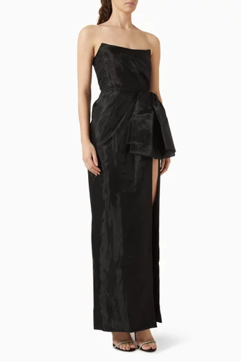 Lennox Slit Gown in Organza