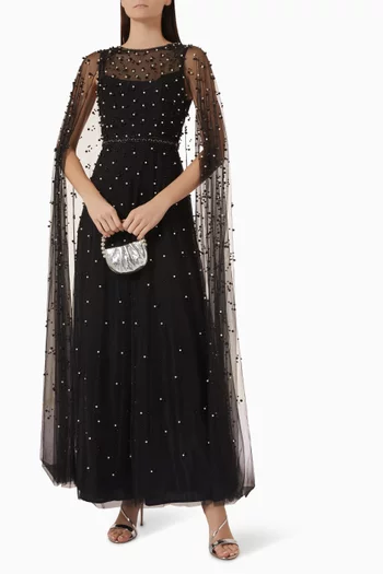Pearl-embellished Gown in Tulle